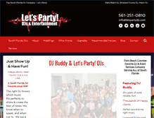 Tablet Screenshot of letspartydjs.net